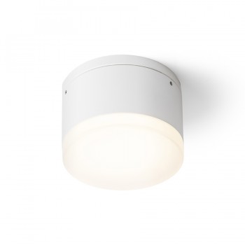 RENDL ulkotilan valaisin ORIN R katto valkoinen satiini akryyli 230V LED 10W IP54 3000K R13626 3