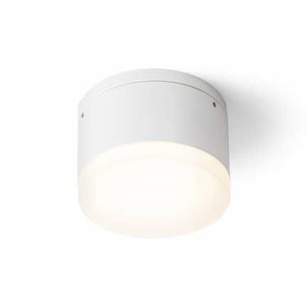 RENDL buiten lamp ORIN R plafondlamp wit Gesatineerd Acryl 230V LED 10W IP54 3000K R13626 1