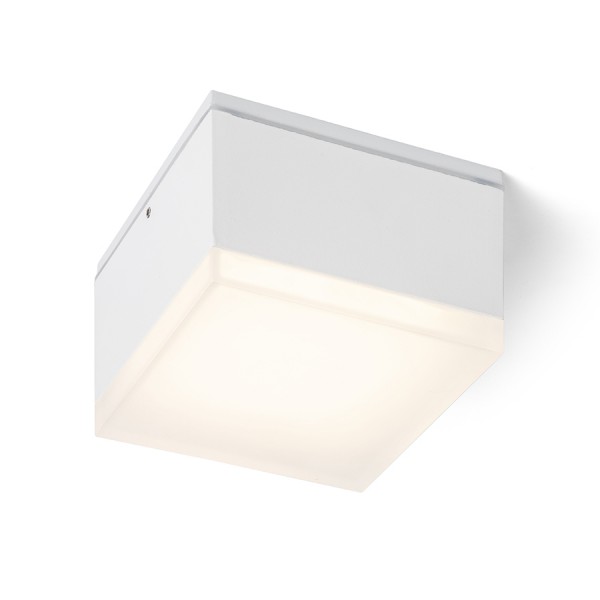 RENDL kültéri lámpa ORIN SQ mennyezeti lámpa fehér szatinált akril 230V LED 10W IP54 3000K R13628 1