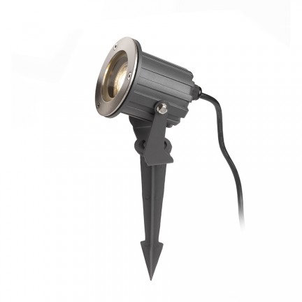 RENDL outdoor lamp BLUESTAR on spike anthracite grey 230V GU10 35W IP65 R13630 1