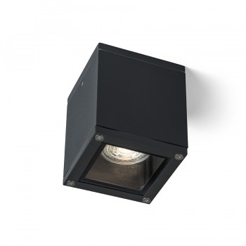 RENDL ulkotilan valaisin KEIG katto musta 230V GU10 35W IP65 R13632 3