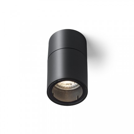RENDL udendørslampe SORANO loft sort plastik 230V LED GU10 8W IP44 R13633 1