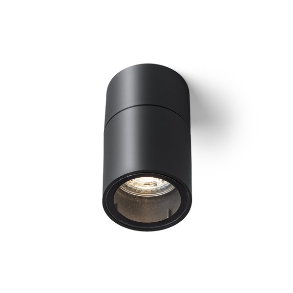RENDL външна лампа SORANO stropní černá plast 230V LED GU10 8W IP44 R13633 1