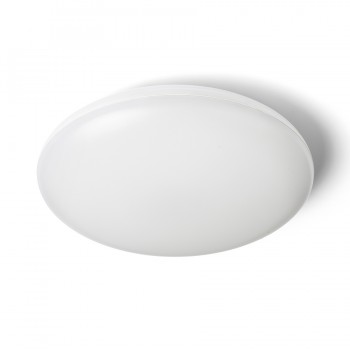 RENDL pinta-asennettu valaisin SASSARI katto valkoinen polykarbonaatti/muovi 230V LED 24W IP65 3000K R13642 3