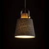 RENDL lámpara colgante CHOUPETTE colgante gris negruzco textil/madera 230V LED E27 11W R13650 3