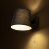 RENDL lámpara de pared SELENA muro negro 230V LED E27 11W R13651 4