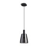 RENDL lámpara colgante BELLINI M LED colgante negro vidrio de color humo 230V LED 5W 30° 3000K R13652 6