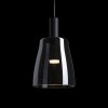 RENDL lámpara colgante BELLINI M LED colgante negro vidrio de color humo 230V LED 5W 30° 3000K R13652 3