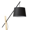 RENDL stojanová lampa DANTE stojanová černá dřevo 230V LED E27 15W R13653 2