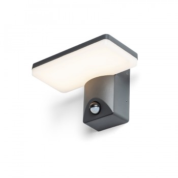 RENDL ulkotilan valaisin RINA PIR seinä tummanharmaa 230V LED 12W IP65 3000K R13654 3