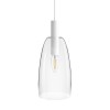 RENDL lámpara colgante BELLINI L E14 colgante blanco vidrio transparente 230V LED E14 15W R13658 2
