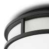 RENDL surface mounted lamp GRANDE LED 25 ceiling opal-colored glass/black 230V LED 12W IP44 3000K R13677 4