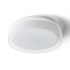 RENDL surface mounted lamp VENICE LED 30 ceiling clear glass/opal-colored glass/chrome 230V LED 12W IP44 3000K R13685 2