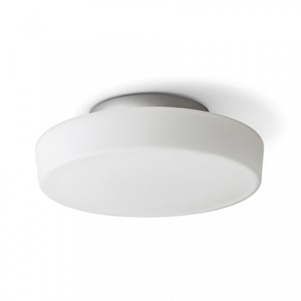 RENDL surface mounted lamp ZARA LED 26 ceiling opal-colored glass/chrome 230V LED 12W IP44 3000K R13686 1