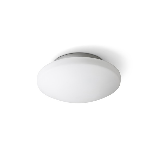 RENDL surface mounted lamp SARA LED 26 ceiling opal-colored glass/chrome 230V LED 12W IP44 3000K R13687 1