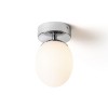 RENDL surface mounted lamp MERINGUE 11 ceiling opal-colored glass/chrome 230V LED G9 9W IP44 R13689 2