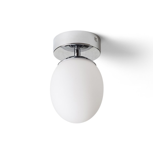 RENDL surface mounted lamp MERINGUE 11 ceiling opal-colored glass/chrome 230V LED G9 9W IP44 R13689 1