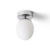 RENDL opbouwlamp MERINGUE 11 plafondlamp Opaalglas/Chroom 230V LED G9 9W IP44 R13689 4