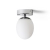 RENDL surface mounted lamp MERINGUE 11 ceiling opal-colored glass/chrome 230V LED G9 9W IP44 R13689 3