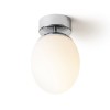 RENDL surface mounted lamp MERINGUE 16 ceiling opal-colored glass/chrome 230V LED E27 15W IP44 R13690 6