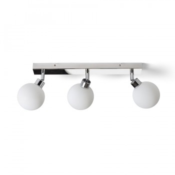 RENDL spotlight BOLLY III pinta-asennettava opaalilasi/kromi 230V G9 LED 3x3W IP44 R13691 2