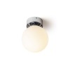 RENDL surface mounted lamp BOLLY 17 ceiling opal-colored glass/chrome 230V LED E27 11W IP44 R13693 3