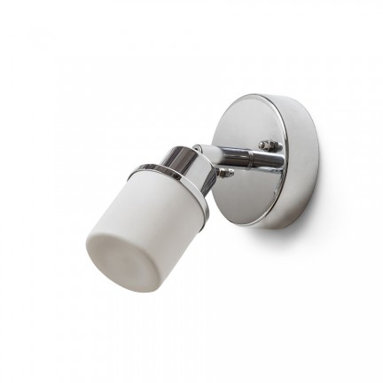 RENDL Spotlight LINN I wandlamp opaalglas/chroom 230V LED G9 3W IP44 R13695 1