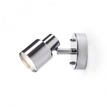 RENDL spotlight VALTO I seinä kromi 230V GU10 LED 5W IP44 R13696 3