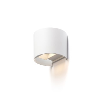 RENDL ulkotilan valaisin TITO R HIMM seinä valkoinen 230V LED 2x3W IP65 3000K R13736 5
