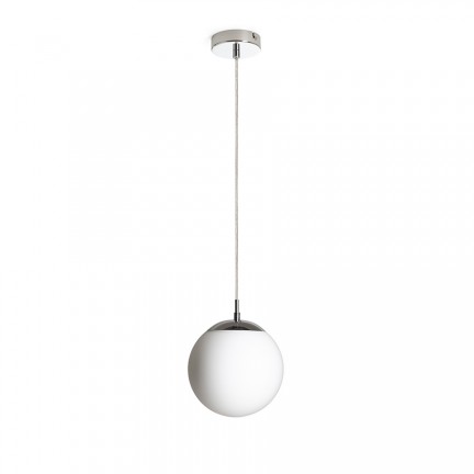 RENDL hanglamp LUNA 20 hanglamp opaalglas/chroom 230V LED E27 11W R13745 1