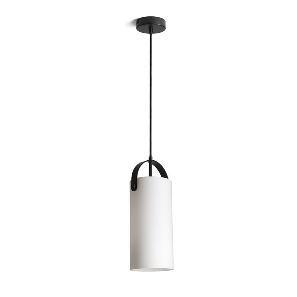 RENDL pendel JULIETTA 31 pendel opalglas/sort 230V LED E27 15W R13753 1