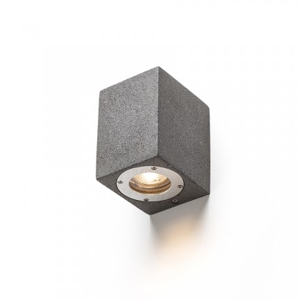 RENDL Aussenleuchte KANE I Wandleuchte Beton/Dekor Dunkelgranit 230V LED GU10 5W IP65 R13793 1