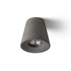 RENDL Montažna svjetiljka VOLCA stropna beton/dekor od tamnog granita 230V LED GU10 5W R13795 2