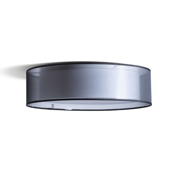 RENDL opbouwlamp OTIS 60 plafondlamp transparant zwart/wit 230V E27 4x28W R13808 1