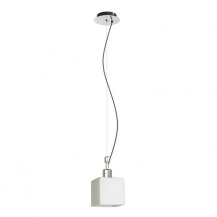 RENDL hanglamp DADOS NEW hanglamp Opaalglas/Chroom 230V E27 28W R13821 1