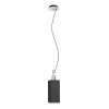 RENDL lámpara colgante LIZ NEW colgante negro cromo 230V LED E27 15W R13823 2