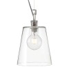 RENDL lámpara colgante BABU NEW 22 colgante vidrio transparente/cromo 230V LED E27 15W R13826 2