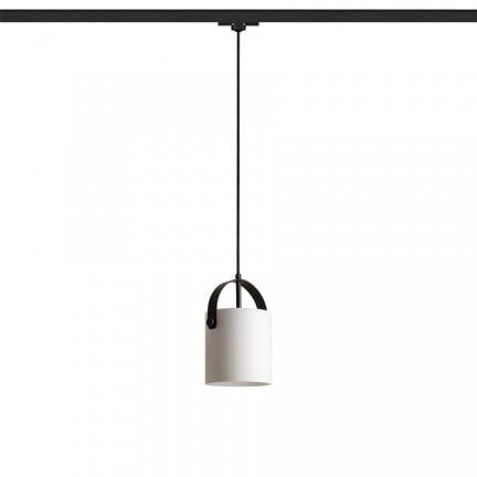 RENDL 3-circuite sistem JULIETTA 16 pentru șină cu 3-circuite sticlă opal/negru 230V LED E27 15W R13855 1