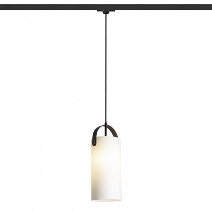 RENDL 3-fase stroomrailsysteem JULIETTA 31 voor 3f. stroomrail opaalglas/zwart 230V LED E27 15W R13856 1