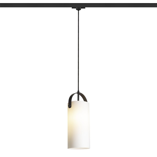RENDL 3-Phasen-Lichtsysteme JULIETTA 31 für 3-Phasen-Stromschiene Opalglas/schwarz 230V LED E27 15W R13856 1