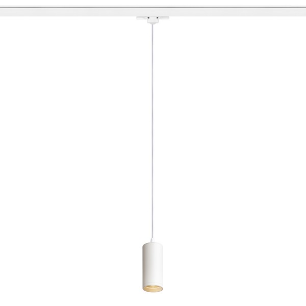RENDL 3-Phasen-Lichtsysteme BELENOS für 3-Phasen-Stromschiene Pendelleuchte weiß 230V LED GU10 9W R13857 1
