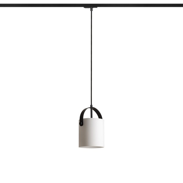 RENDL 1-Phase-Lichtsysteme JULIETTA 16 für 1-Phasen-Stromschiene Opalglas/schwarz 230V LED E27 15W R13860 1