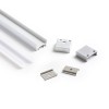 RENDL ledstrip LED PROFILE D opbouw 1m aluminium/melk acryl R13866 3