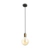 RENDL hanglamp ARAQ hanglamp geborsteld messing/zwart 230V LED E27 15W R13891 3