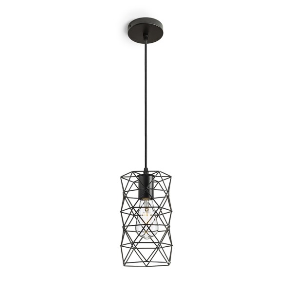 RENDL lampada a sospensione ILUSIA a sospensione nero 230V LED E27 15W R13892 1