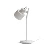 RENDL bordlampe CELEIA bordlampe mat hvid mat nikkel 230V LED E27 11W R13903 2