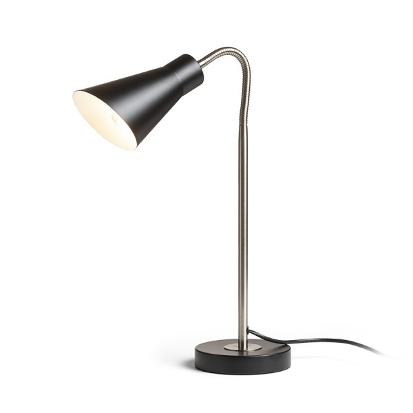 RENDL stolní lampa ANIKA stolní matná černá matný nikl 230V LED E27 15W R13906 1
