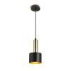 RENDL висяща лампа GIULIA 12 závěsná černá/zlatohnědá mosaz 230V LED E27 11W R13909 2