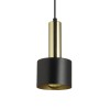 RENDL lámpara colgante GIULIA 12 colgante negro/dourado cinza latón 230V LED E27 11W R13909 7