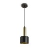 RENDL hanglamp GIULIA 12 hanglamp zwart/goudbruin Messing 230V E27 40W R13909 5